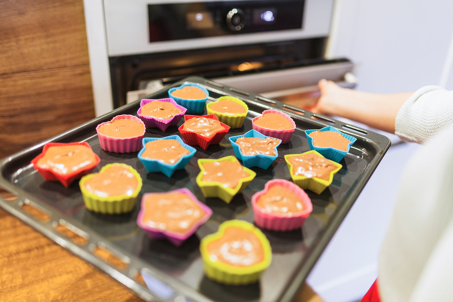 cupcakes in the oven