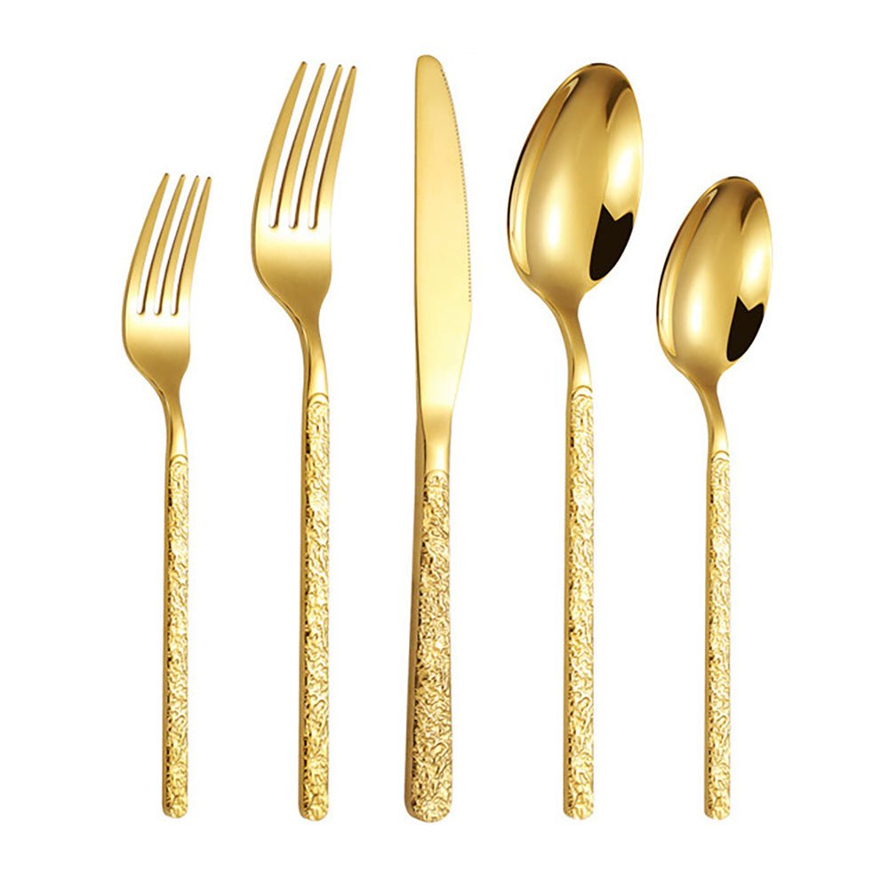 24 karat gold plated cutlery set