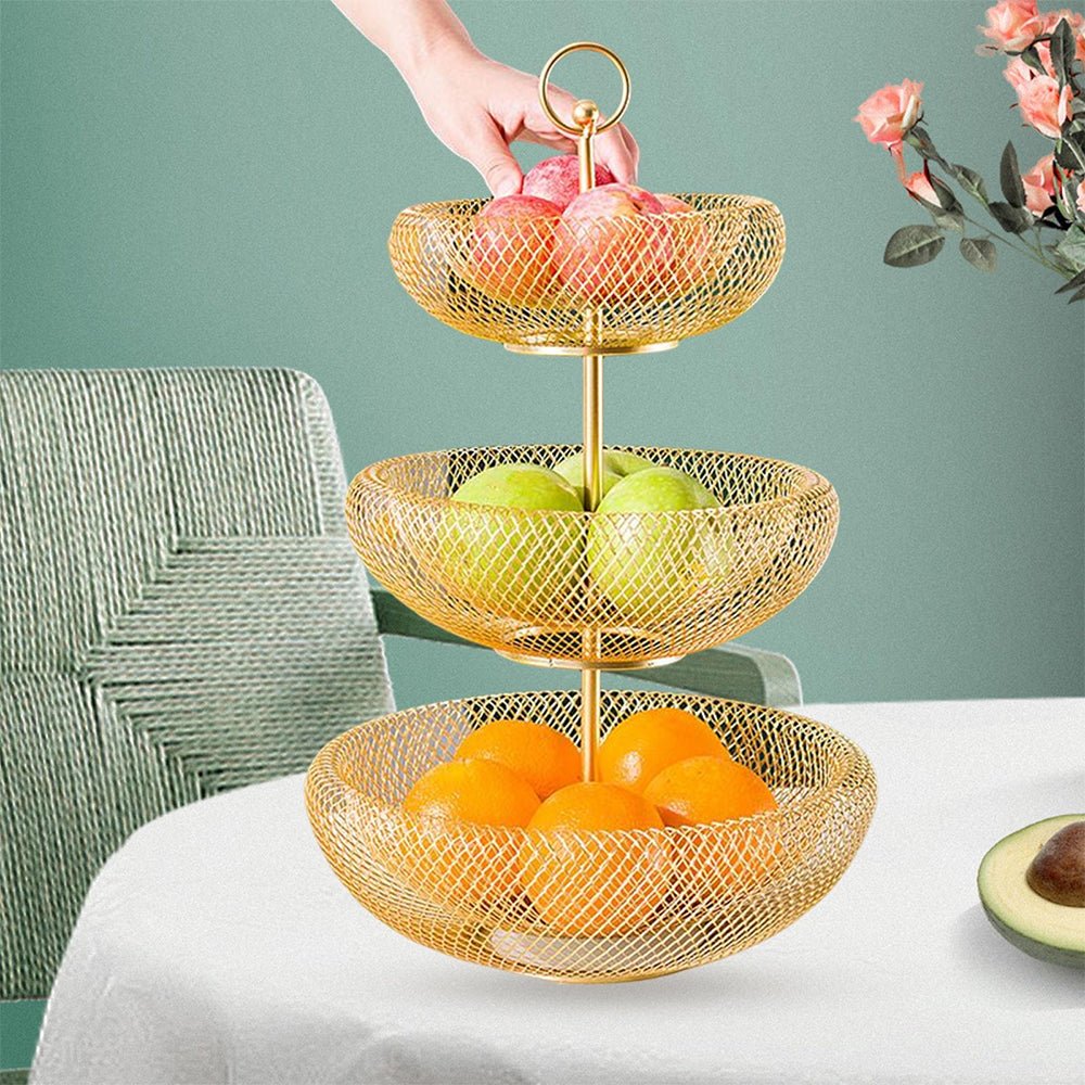 3 tier fruit basket hanging