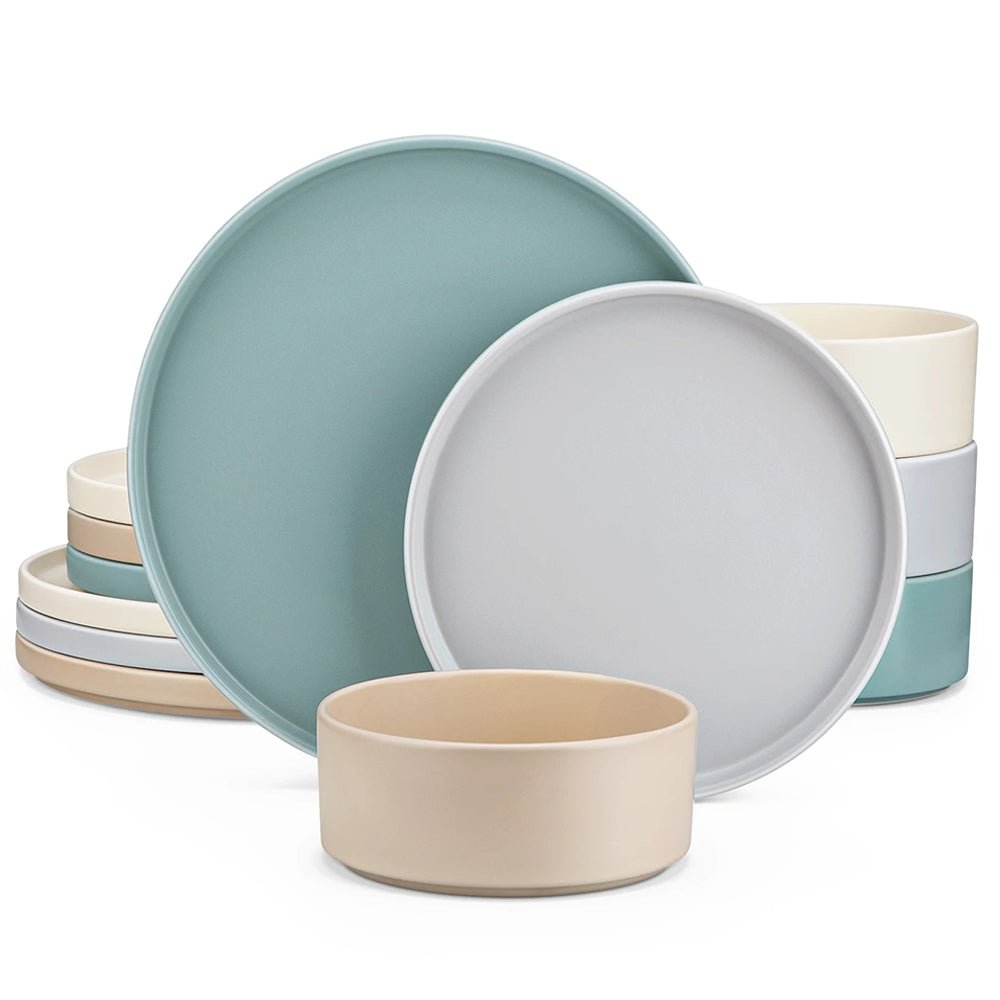 ceramic dinnerware sets for 12