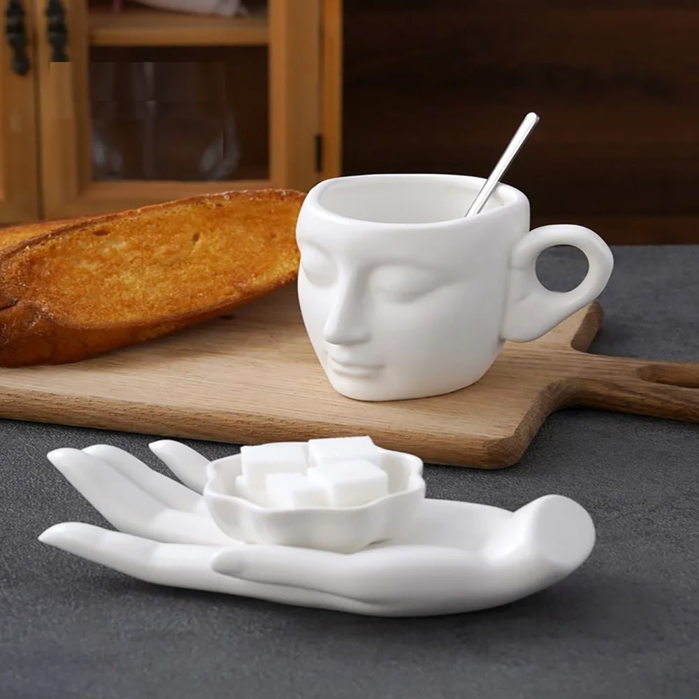 ceramic tea cup and saucer set