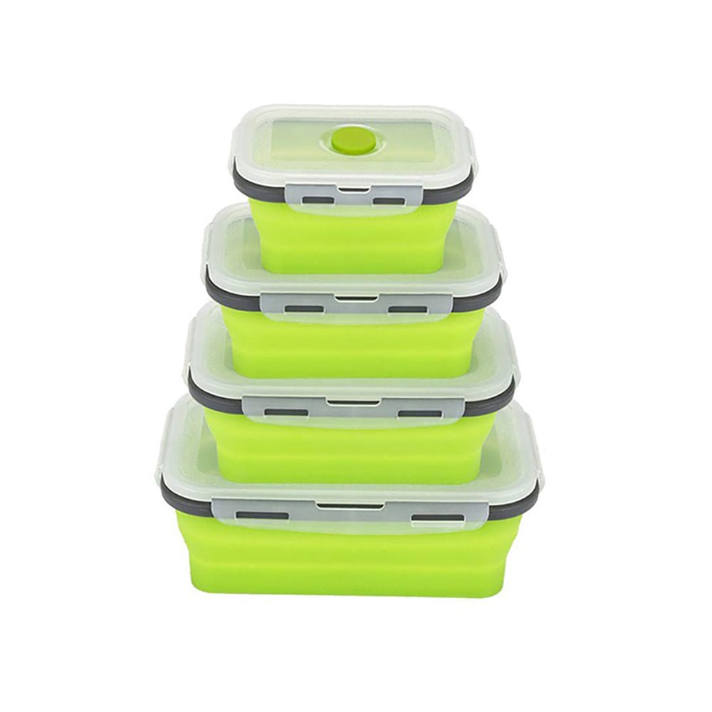 collapsible silicone food storage containers