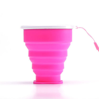 collapsible travel cup with lid
