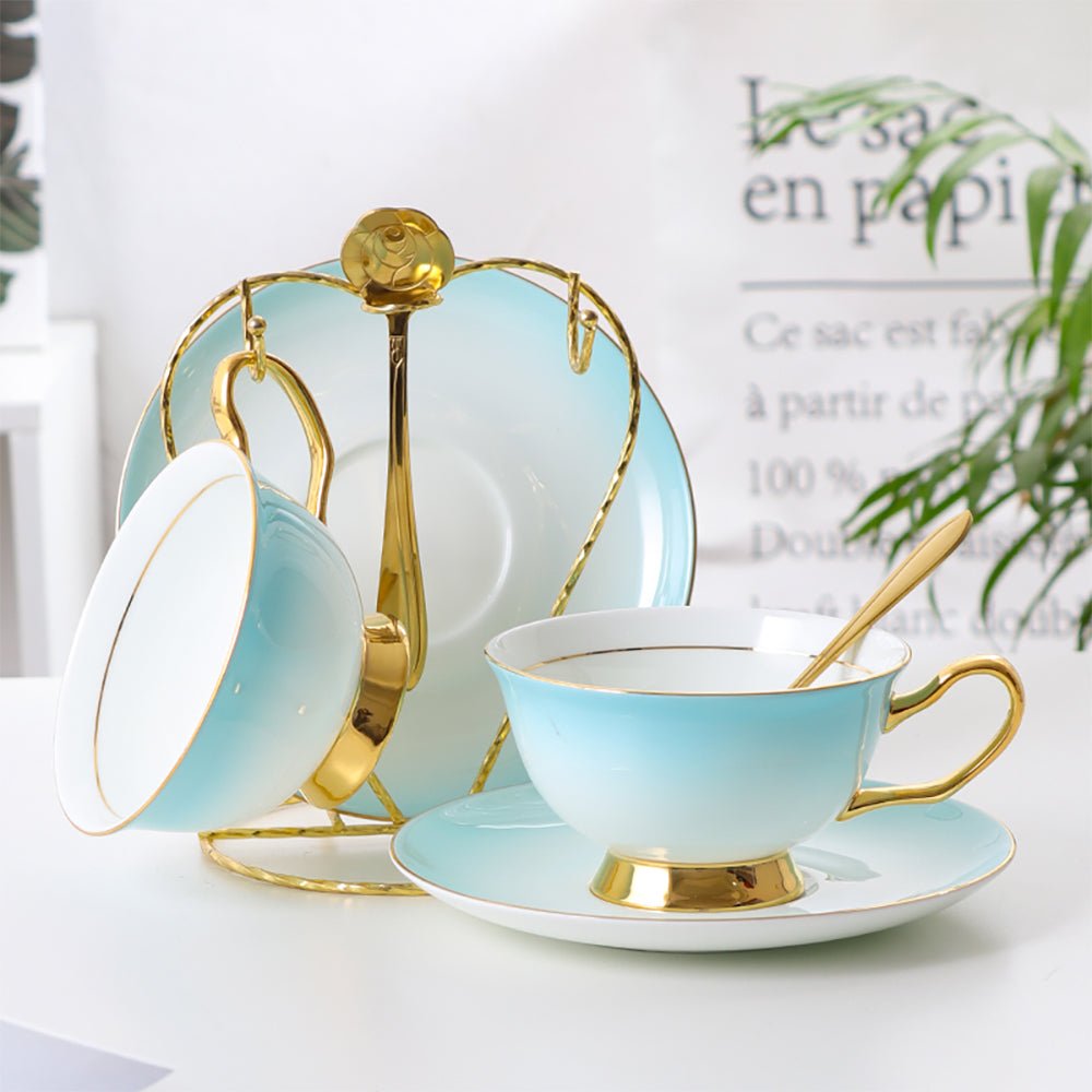 decorative cup and saucer holders