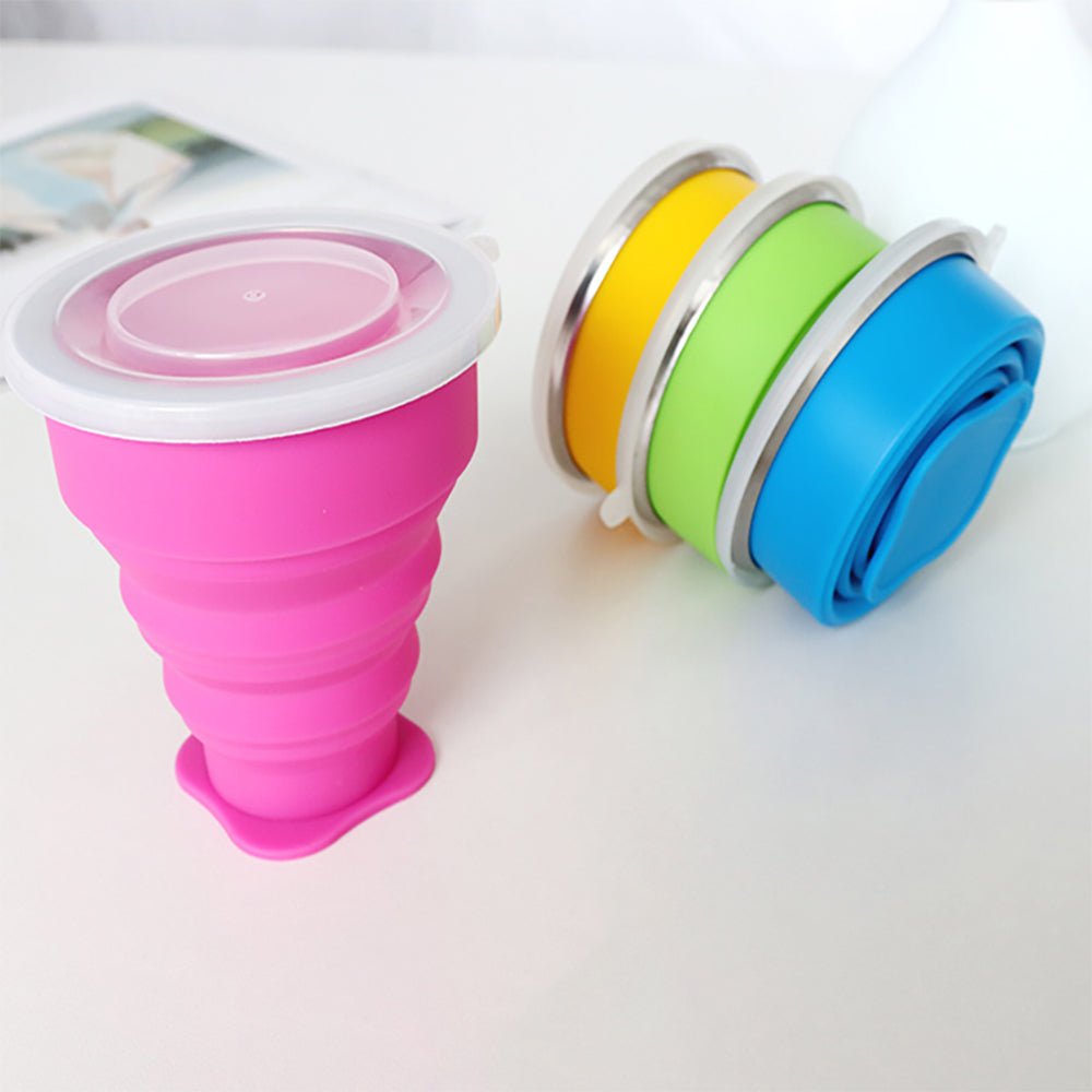 folding silicone travel cup