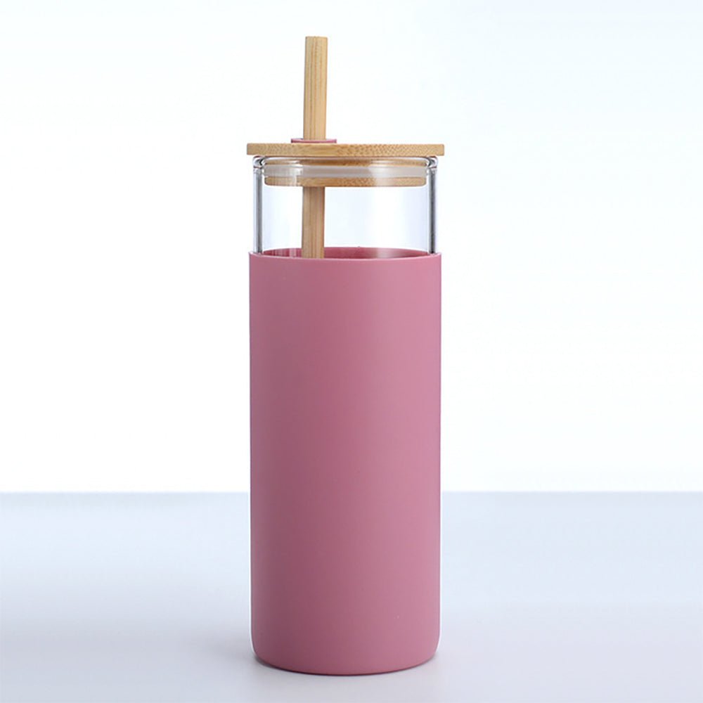 glass tumbler with bamboo lid wholesale