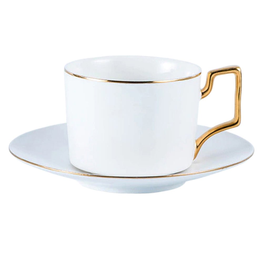 gold trim coffee cup