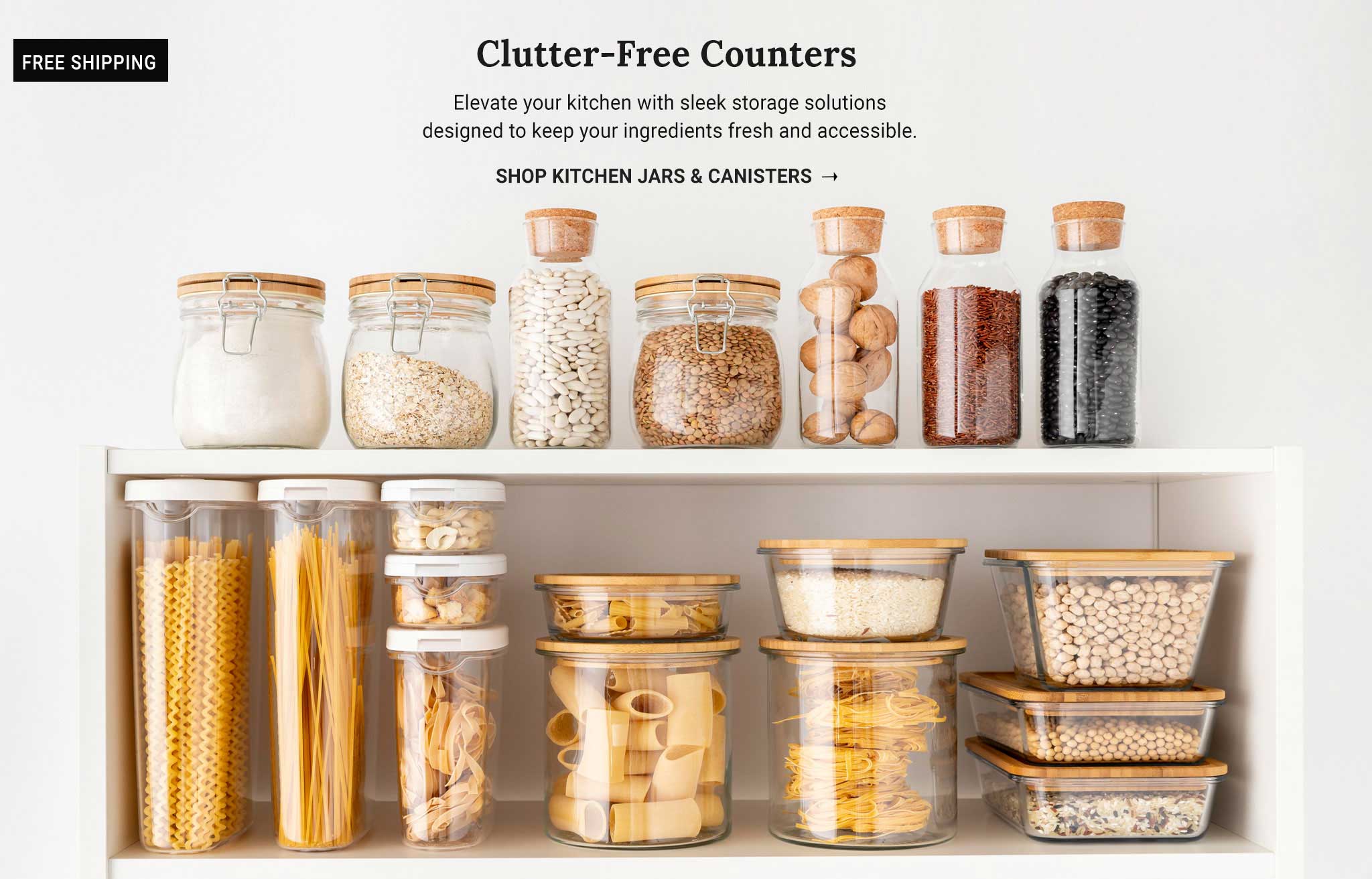 kitchen canisters glass