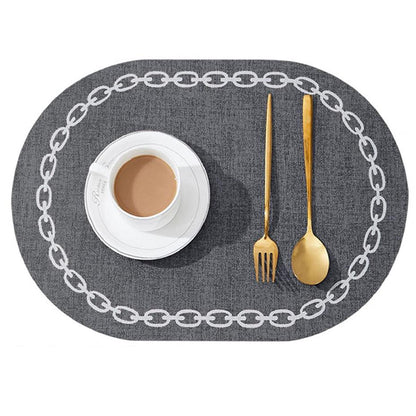 leather placemats round