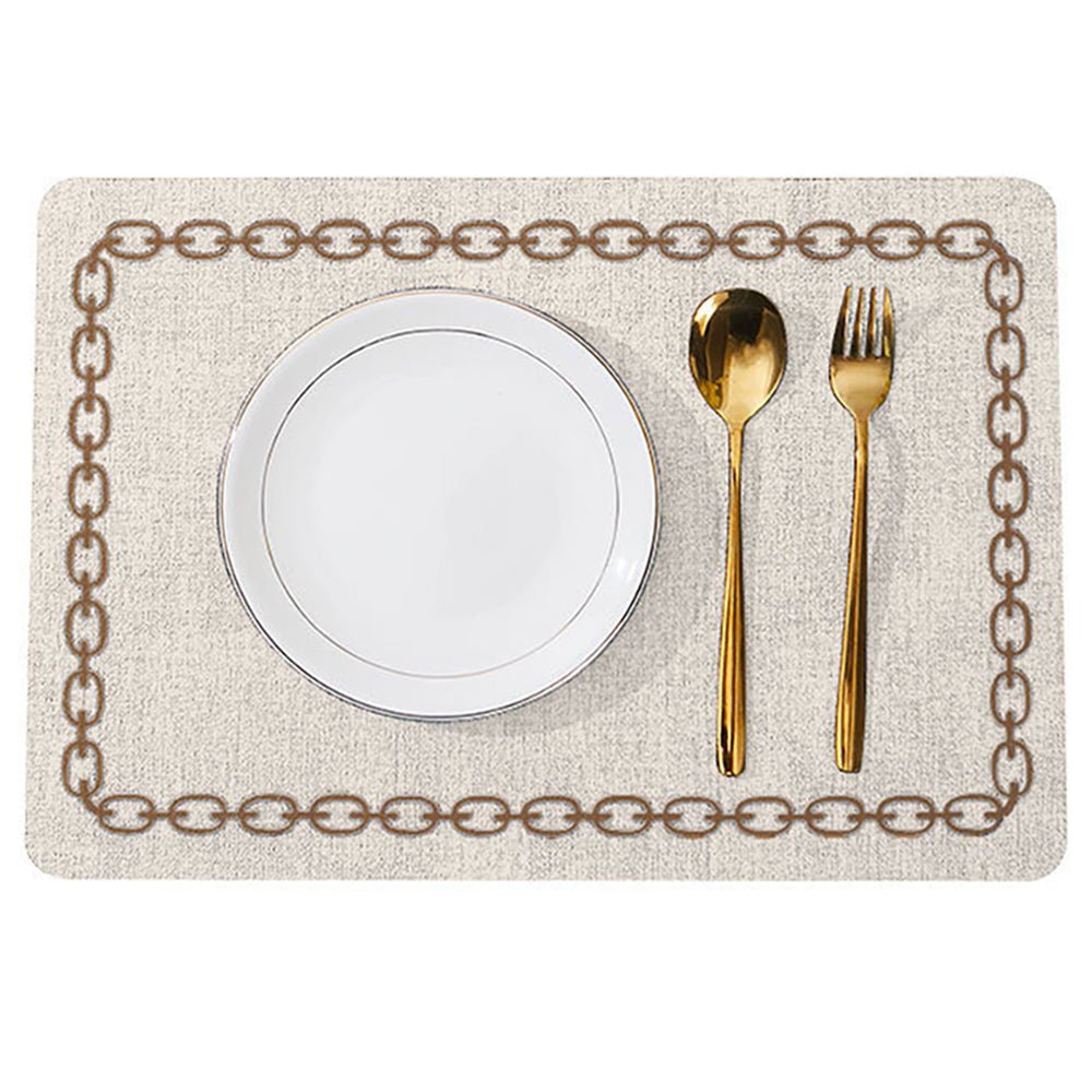leather table placemats