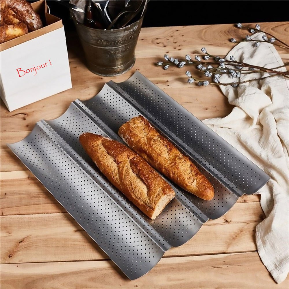 nonstick perforated french bread pan