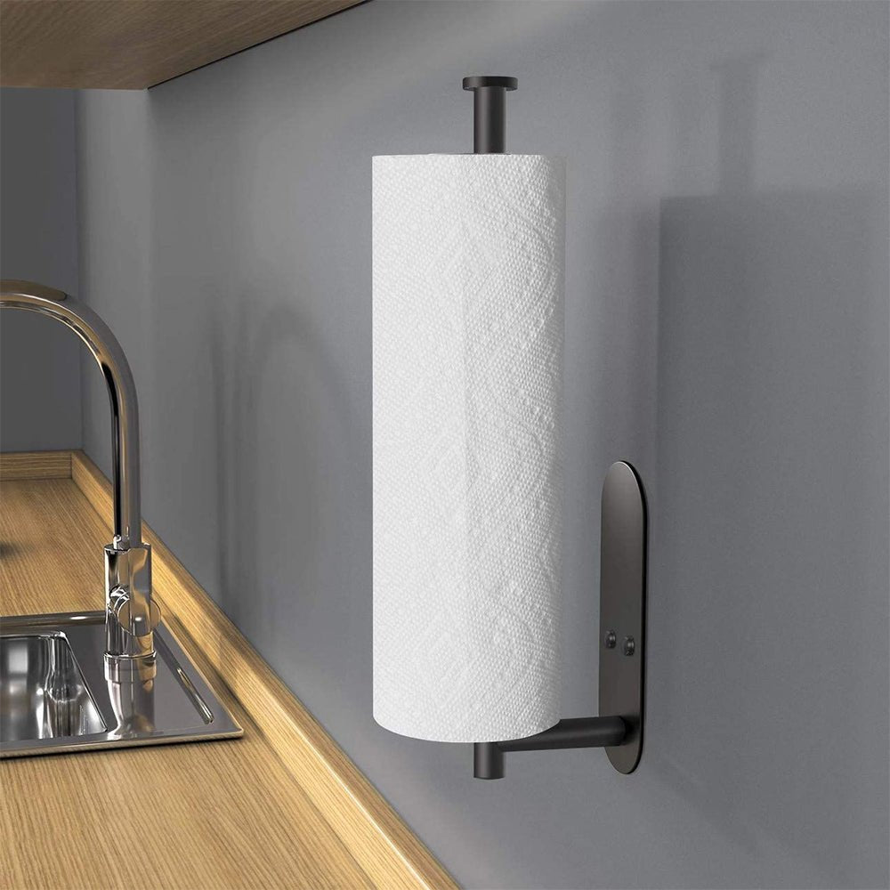 paper towel holder in bathroom