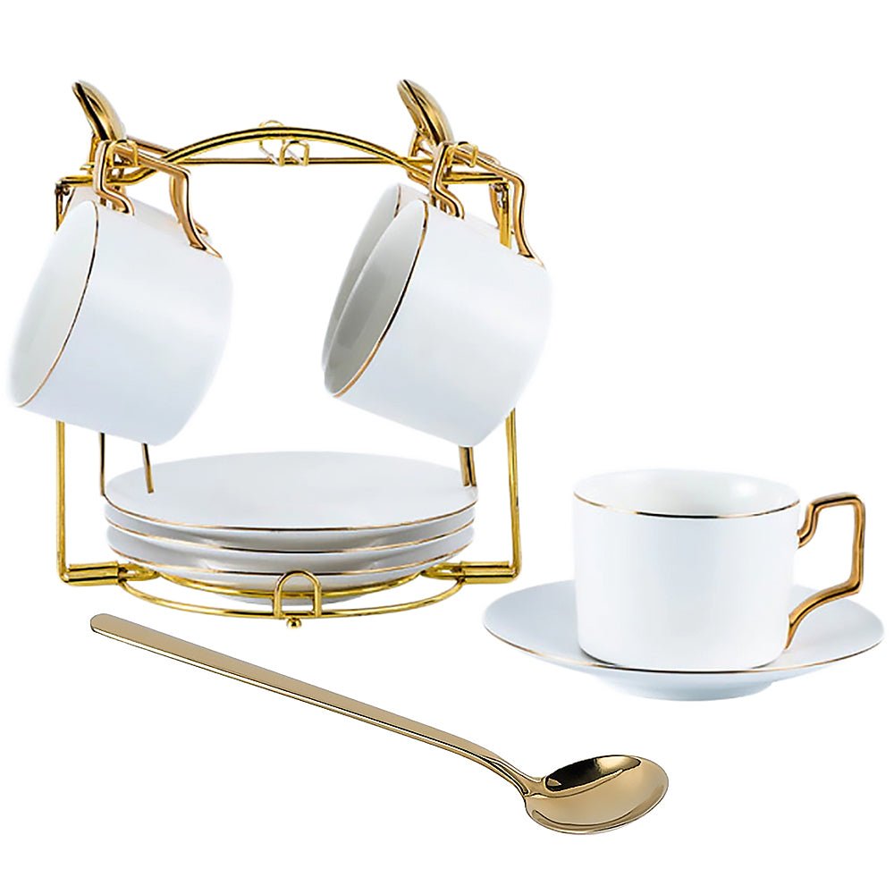 porcelain espresso cup and saucer set
