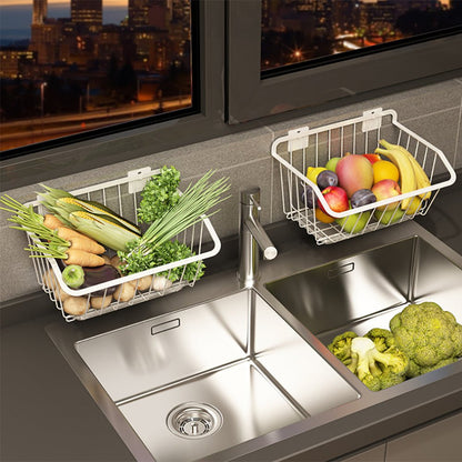 pull out wire storage basket for kitchen