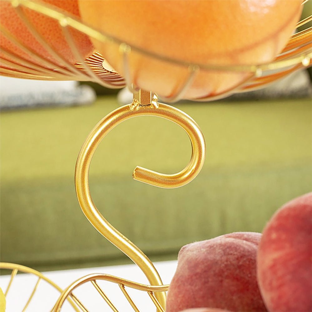 wire fruit bowl with banana hanger