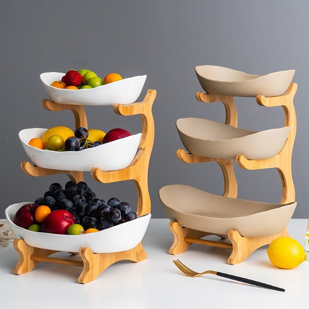 wood fruit stand