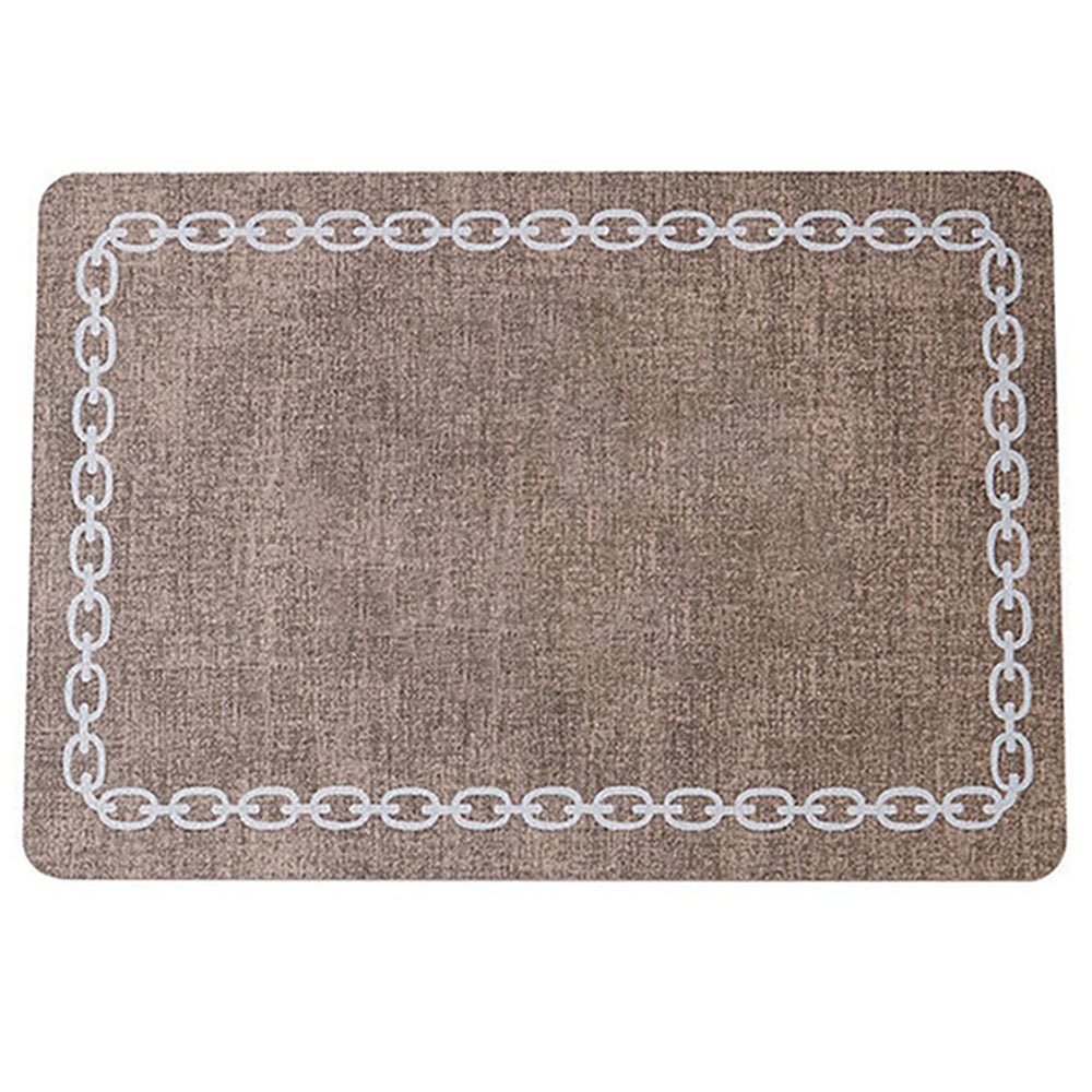 brown leather placemats and coasters