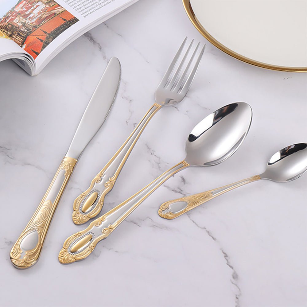 Stylish Casa Milano silverware in premium 18/10 stainless steel.