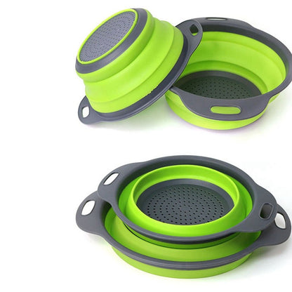 collapsible silicone colander