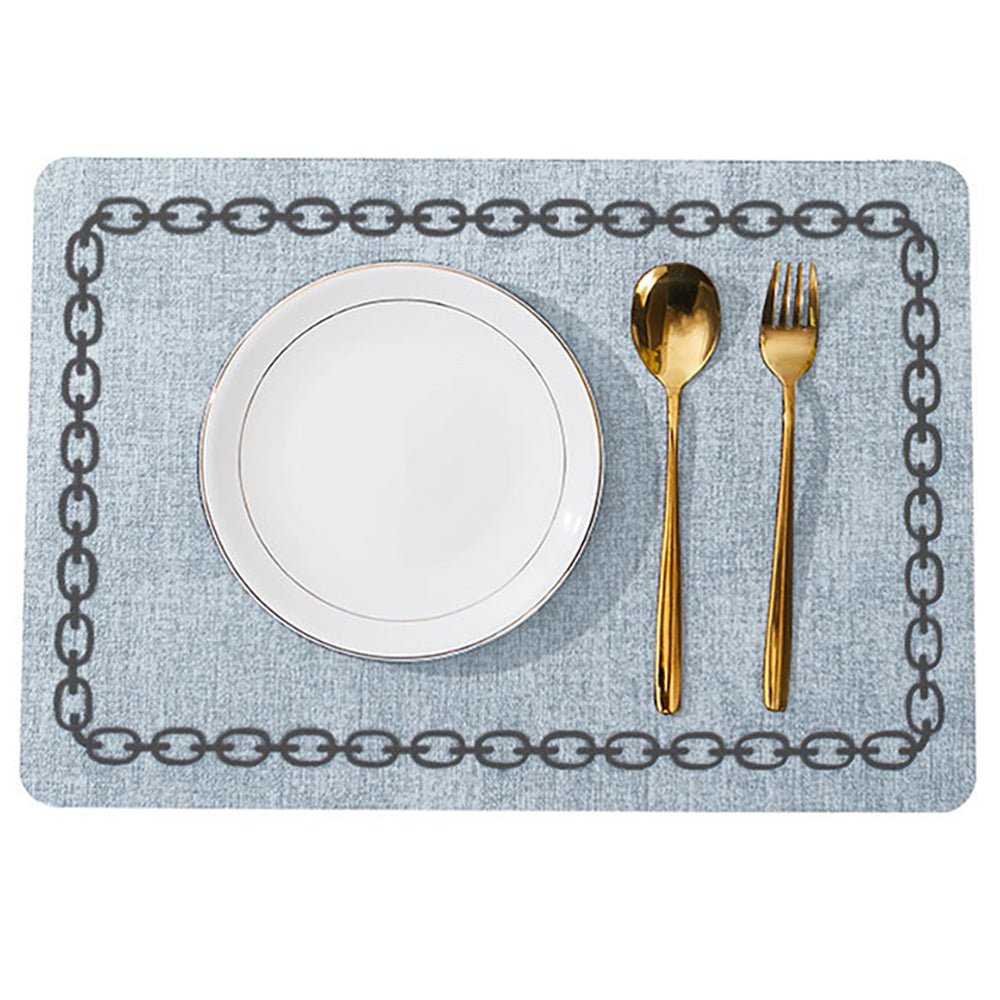 leather placemats rectangular