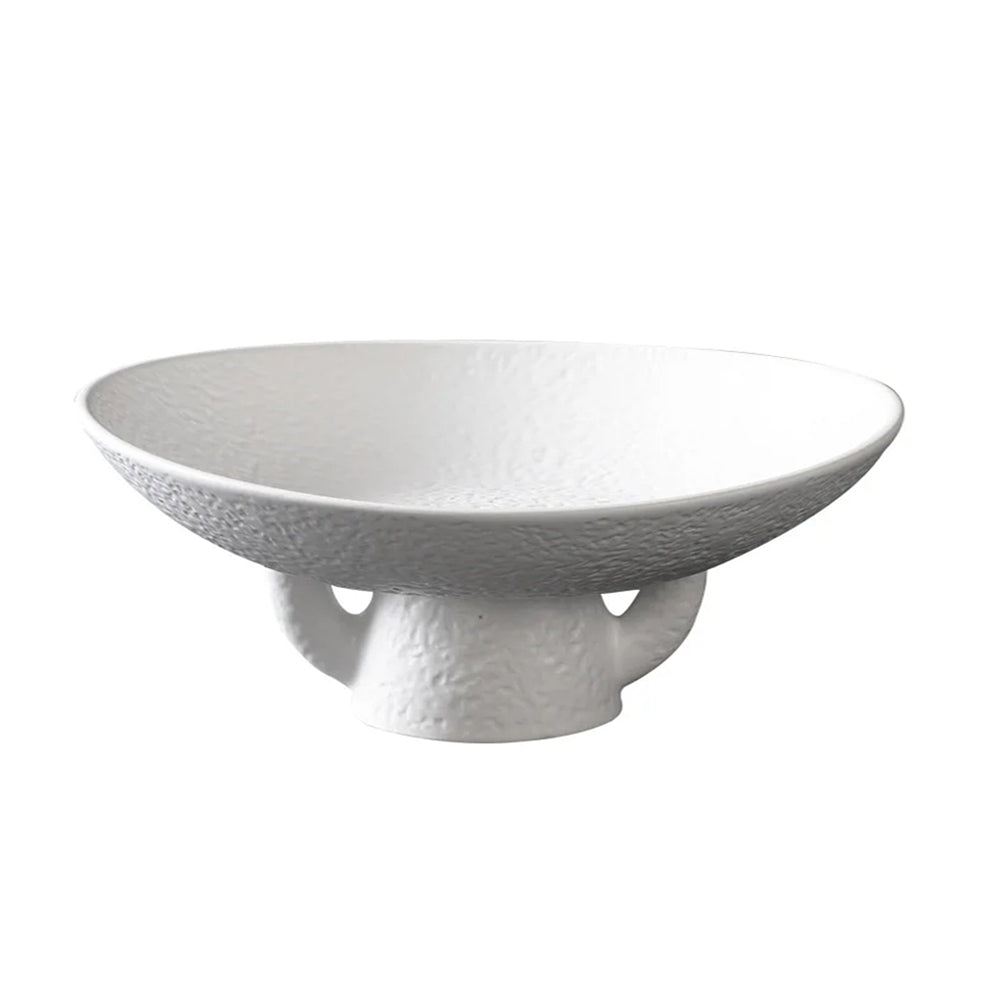 Elegant modern fruit bowl, handcrafted with a sleek design, perfect for any sophisticated setting.