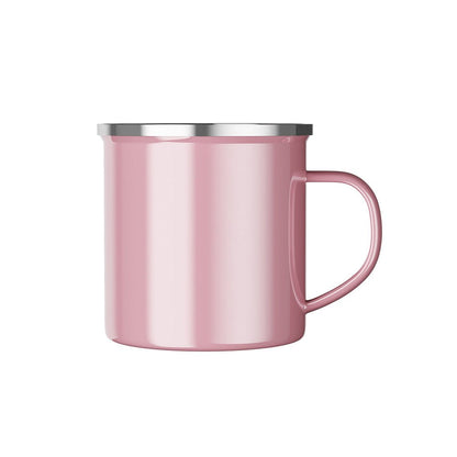 pink camping mug