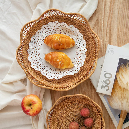 rattan basket for bread