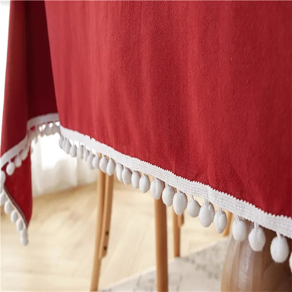 rectangular linen tablecloth