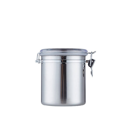 stainless steel food storage containers with secure lids for freshness and organization.