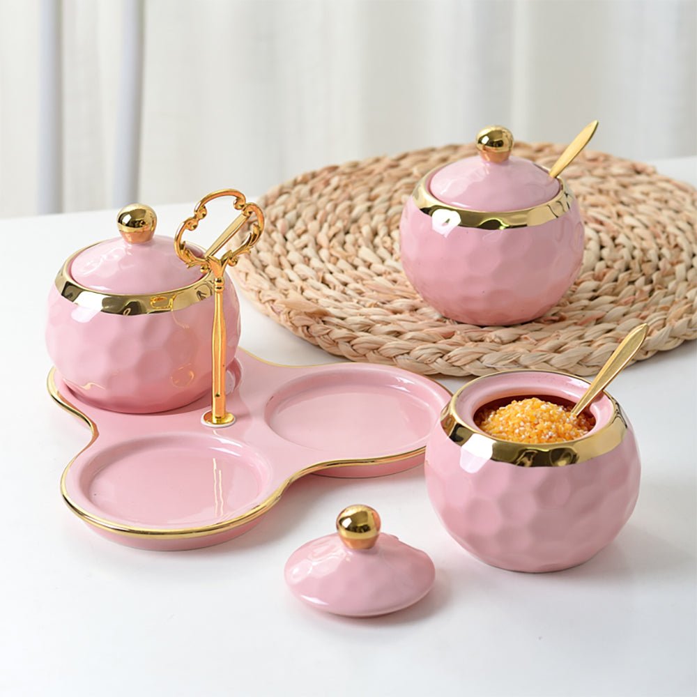 sugar ceramic container set ceramic canisters for kitchen counter